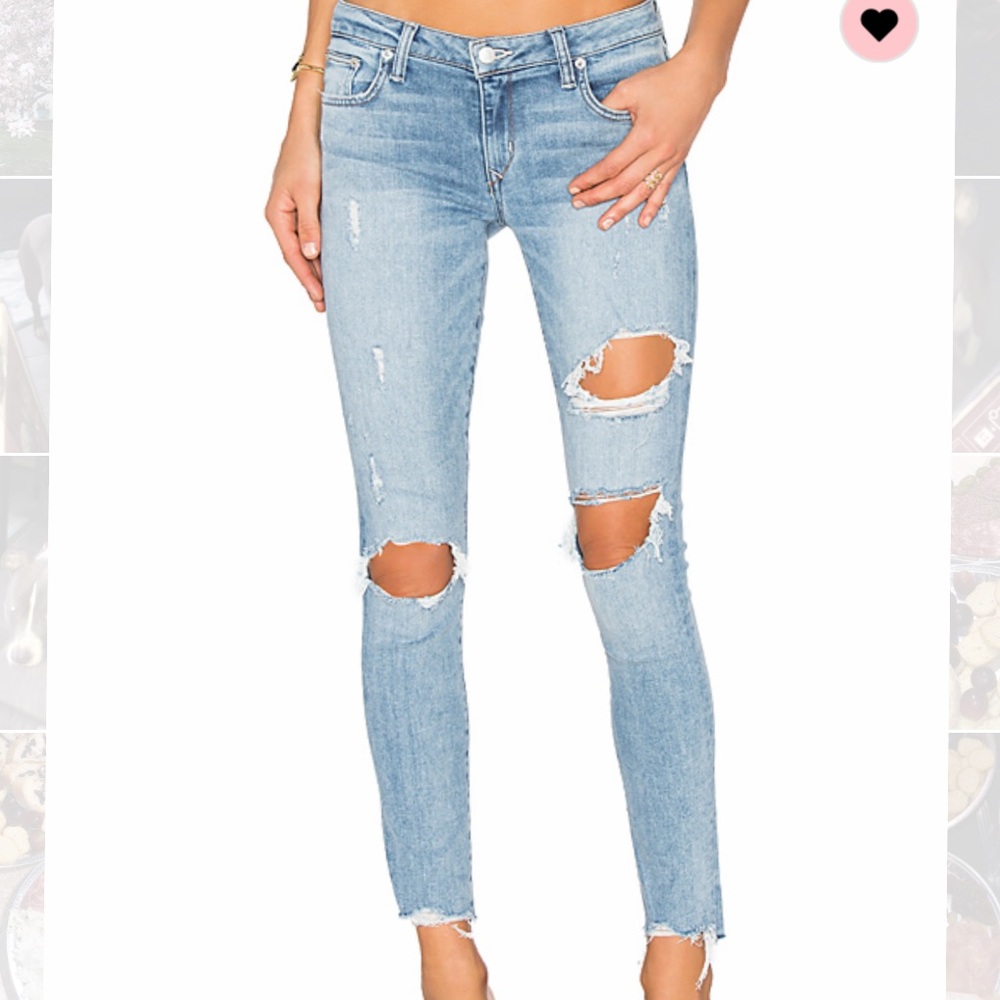 NWT LOVERS & FRIENDS Ricky Skinny Ripped Jeans
